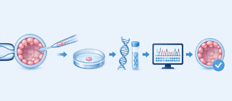 ICSI Treatment Process Fertilica IVF Hyderabad Embryo Biposy PGT